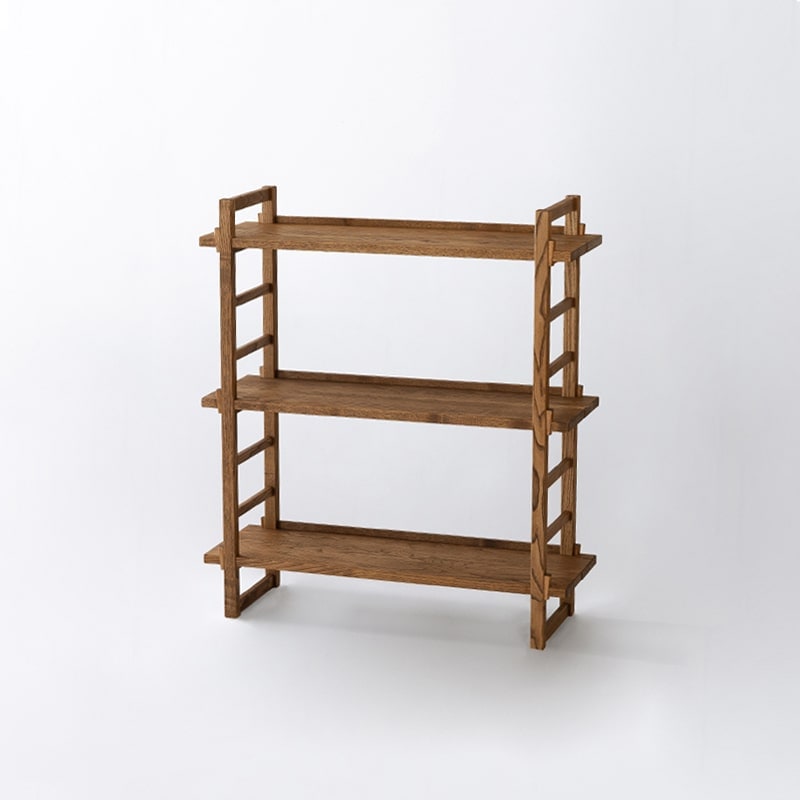 Kigumiシェルフ 3段（ナチュラル・ブラウン）｜オークヴィレッジ