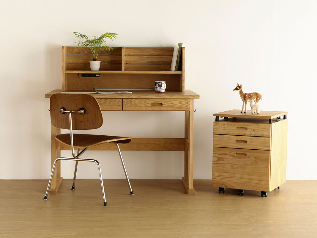 ファイン110 デスクセット 学習机 ブラックアッシュ材 | 店舗,有限会社