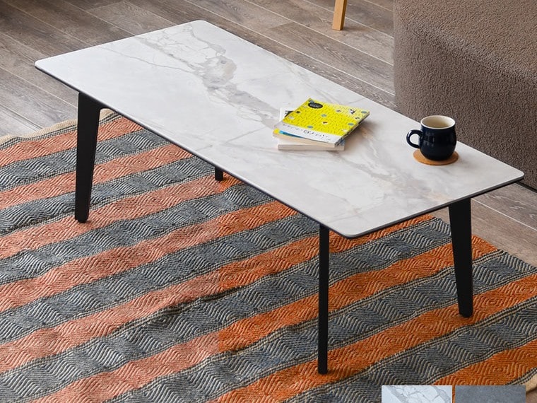 セラミック天板 石目柄 ローテーブル センターテーブル リビング