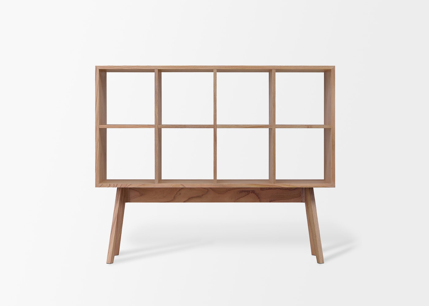 大川家具 シェルフ 幅135cm 高さ112cm センダン 無垢材 4本脚