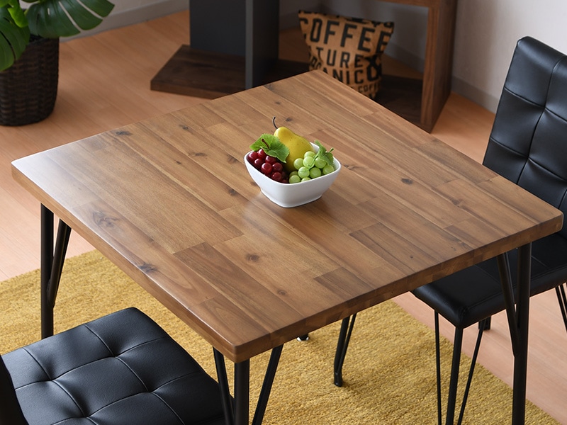 ダイニングテーブル 単品 正方形 75×75 テーブルのみ 2人掛けテーブル