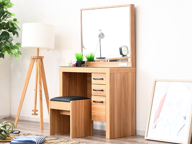 ドレッサー 一面鏡 1面鏡 かわいい デスク テーブル コンパクト