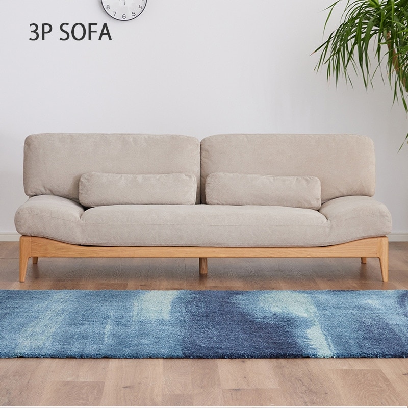 次回入荷1月下旬頃】ソファ ファブリック 3人掛け ソファー 三人掛け