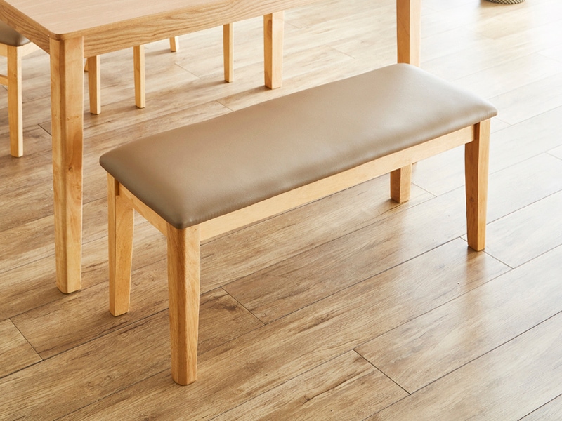 テーブルは天然木突板仕様のダイニング4点セット ダイニングセット 4