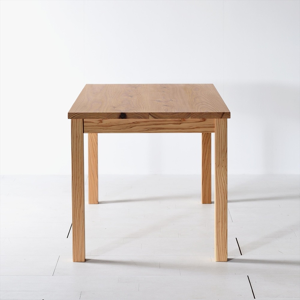 木の香ダイニングテーブル 120 角脚 杉材 九州産杉 国産 無垢材 天然木