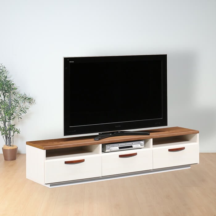 大川家具】テレビボード 175cm幅 アベニール ナチュラル/ブラウン