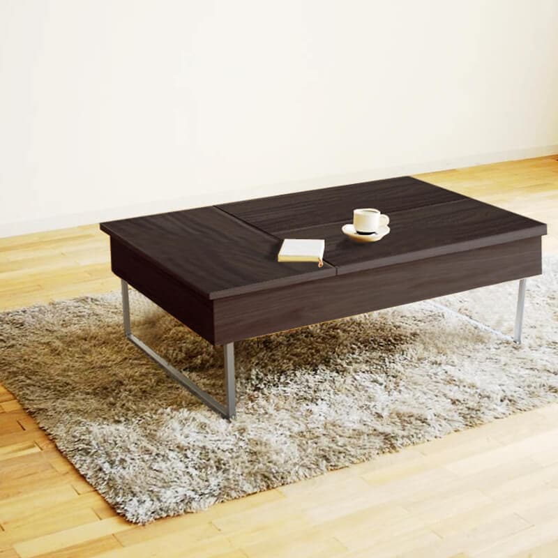 大川家具】金脚センターテーブル 110cm幅 セレナ ナチュラル/ブラウン