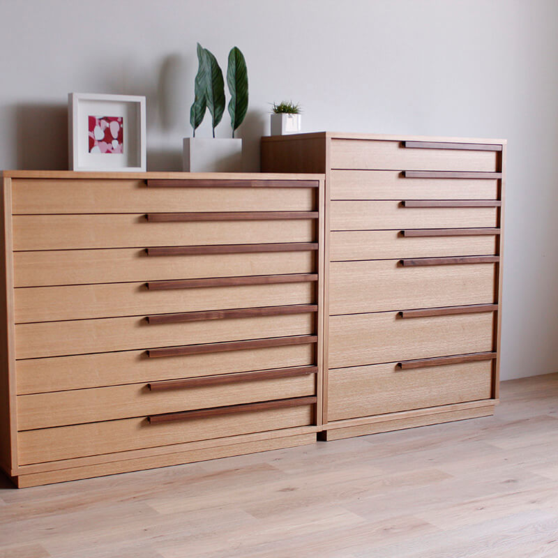 開梱設置無料]【大川家具】≪受注生産≫着物収納チェスト 80/105cm幅