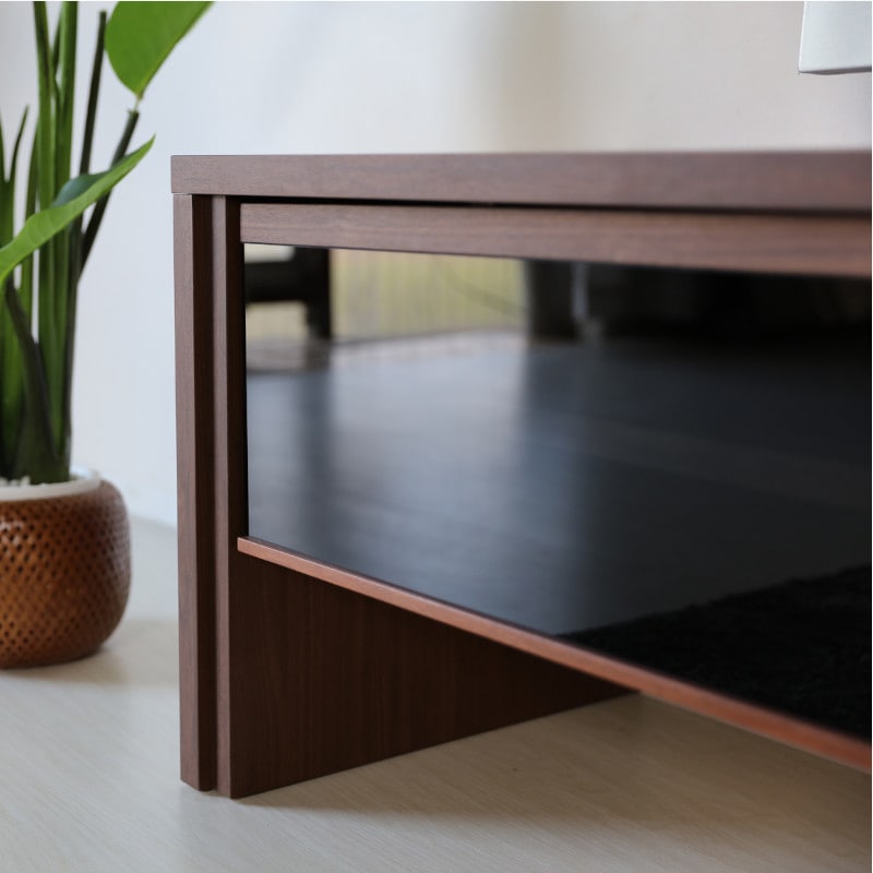 大川家具】テレビボード150cm幅 ニーバス ナチュラル/ブラウン [福山