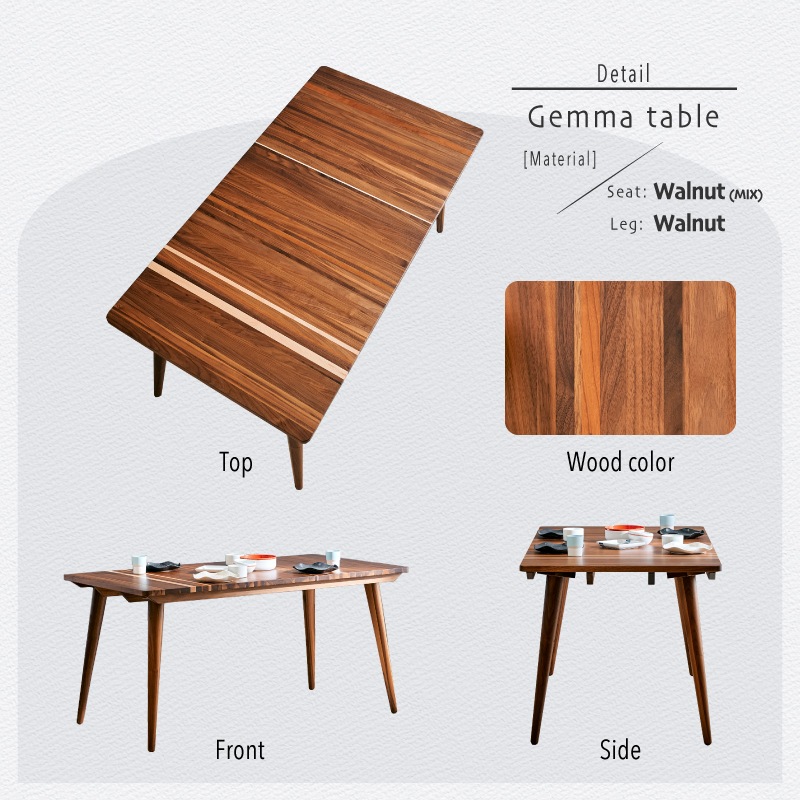 開梱設置無料]【大川家具】ダイニングテーブル 150cm幅 ビジュー