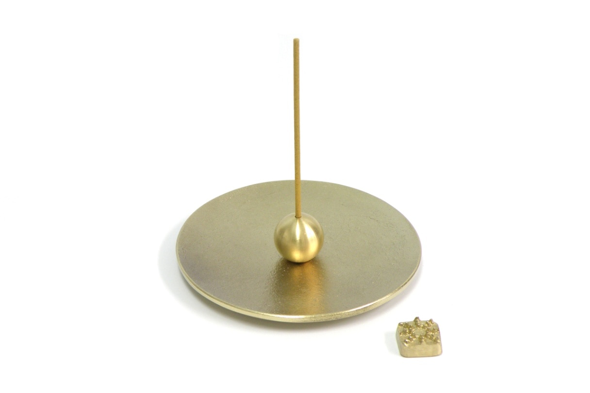 香の器セット －丸－真鍮 | お香・キャンドル・香り袋,お香 | おかげ