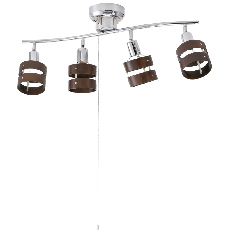 4灯シーリングライト ウッドリング 電球別売｜LT-YN40BW 06-1490｜通販