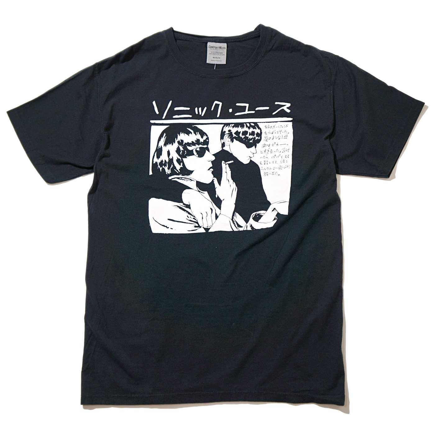 SONIC YOUTH Tシャツ Japanese Goo 日本語-BLACK | OSOMALO バンドT