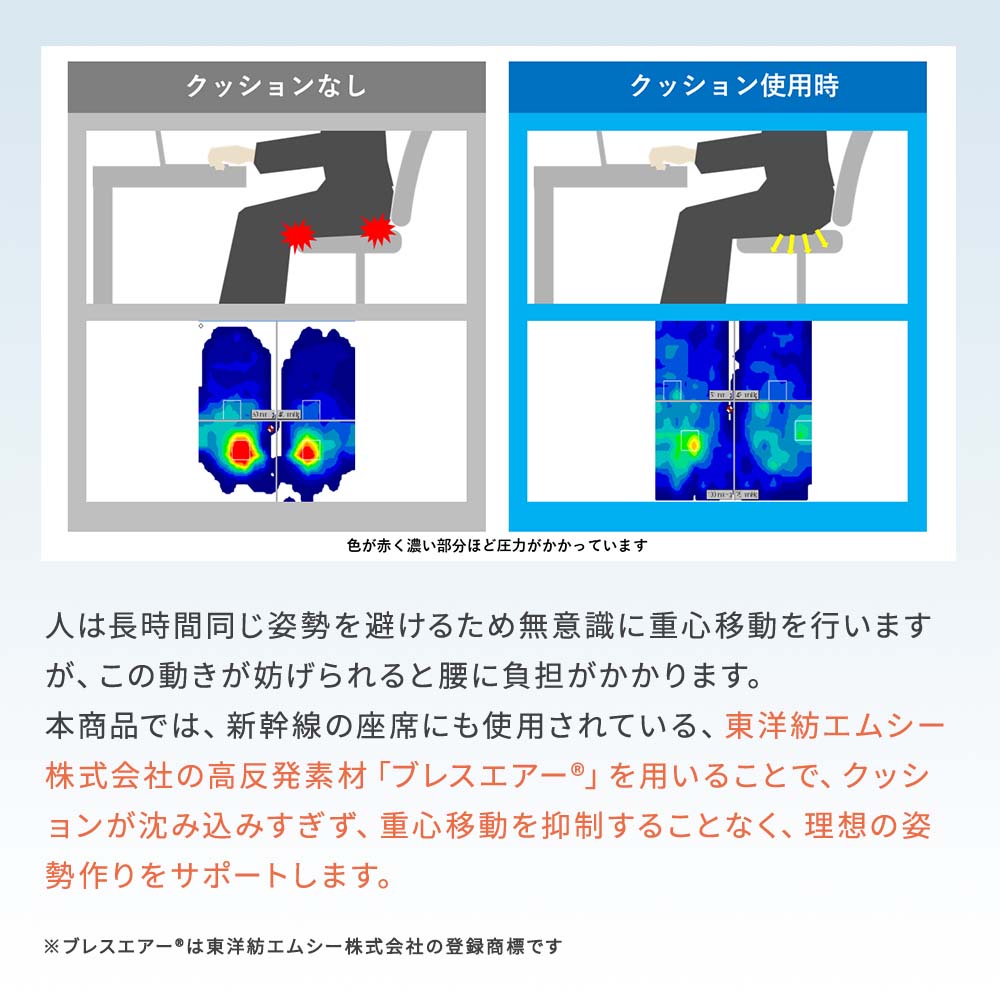 いす用クッション すわり～な｜B-AIR｜健康通販｜イマココ・ストア