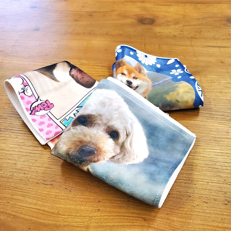 マイペット オリジナルプリント オーダーメイド ハンカチ 名入れ
