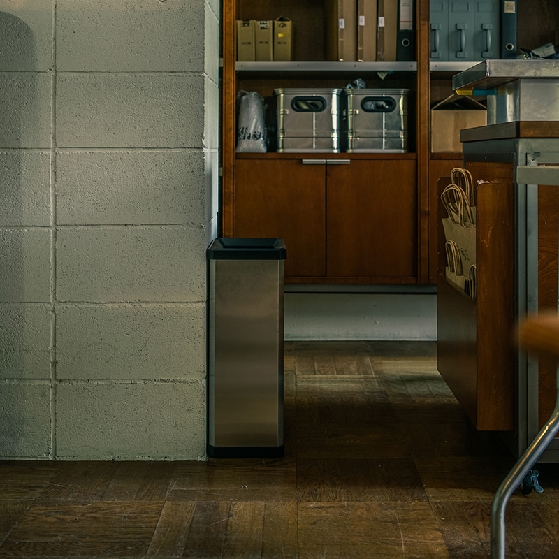 STAINLESS TURN BOX (L) | Home accessory,Dustbox ゴミ箱 | | P.F.S.