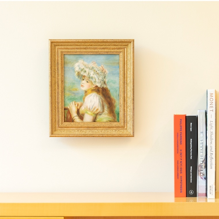 ミニ複製絵画 ルノワール《レースの帽子の少女》 | 複製絵画 | ポーラ