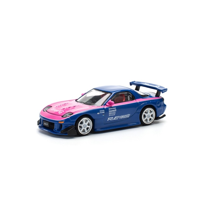1/64 MAZDA RX7 RE-AMEMIYA BLUE PINK 1/64 マツダ RX7 RE:雨宮 ブルー