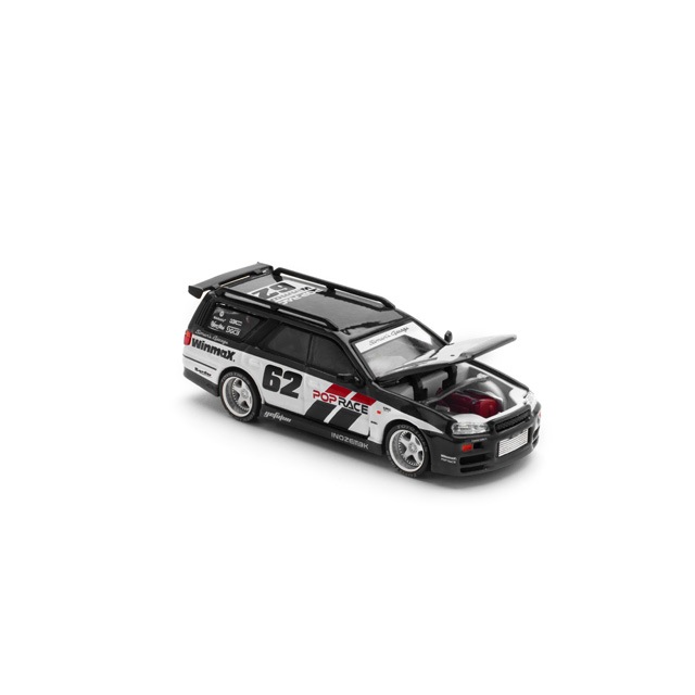 1/64 STAGEA SIM0N'S GARAGE #62 BLACK | Nissan | POP RACE WORLD