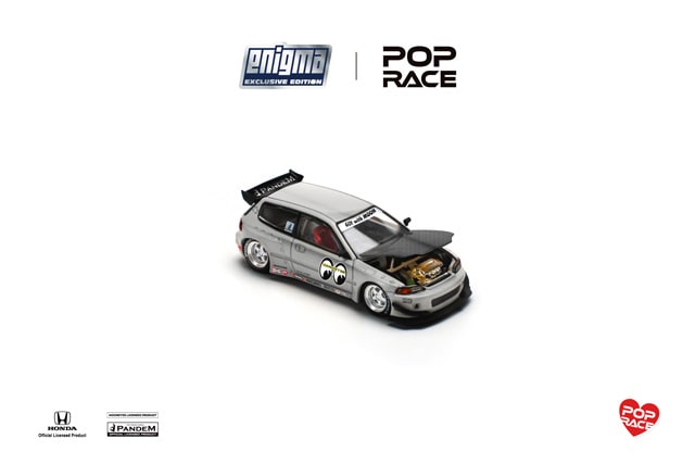 POP RACE x Enigma 1/64 Pandem Civic EG6 v1.5 - MOONEYES 1/64