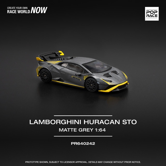 1/64 LAMBORGHINI HURACAN STO MATTE GREY ランボルギーニ Huracan sto
