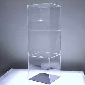 アクリル3段ケースC 幅200mm×奥行200mm×高さ612mm | アクリルケース