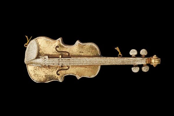 アンティークバイオリン マット 塗装剥がれ 壁飾り 現状品