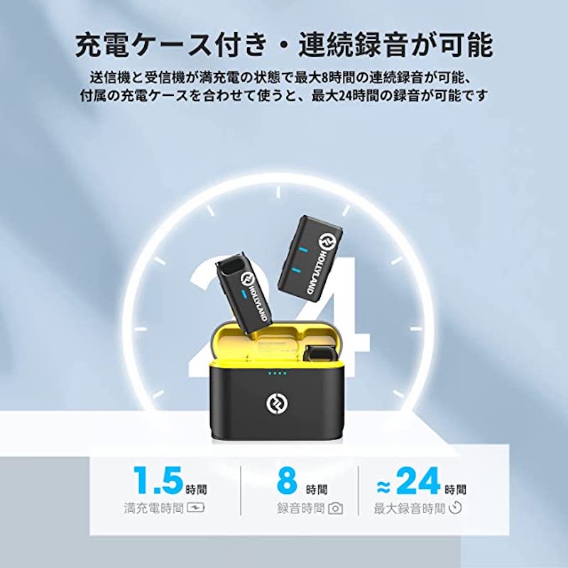 Hollyland LARK M1 Duo black ワイヤレスマイクロホンシステム（ケース