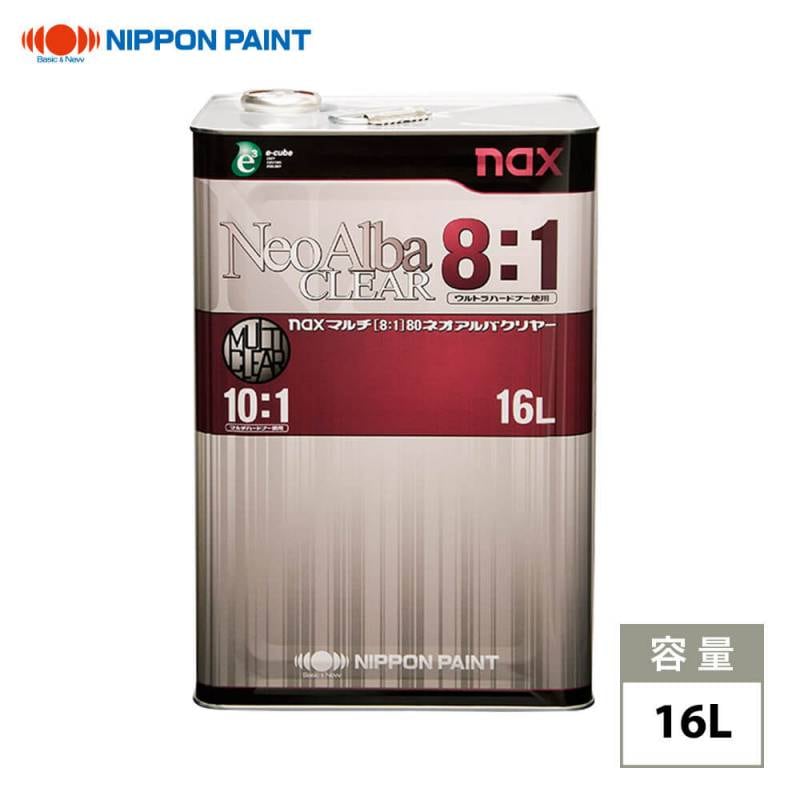 マルチ(8:1)80ネオアルバクリヤー 16L/日本ペイント クリヤー 塗料