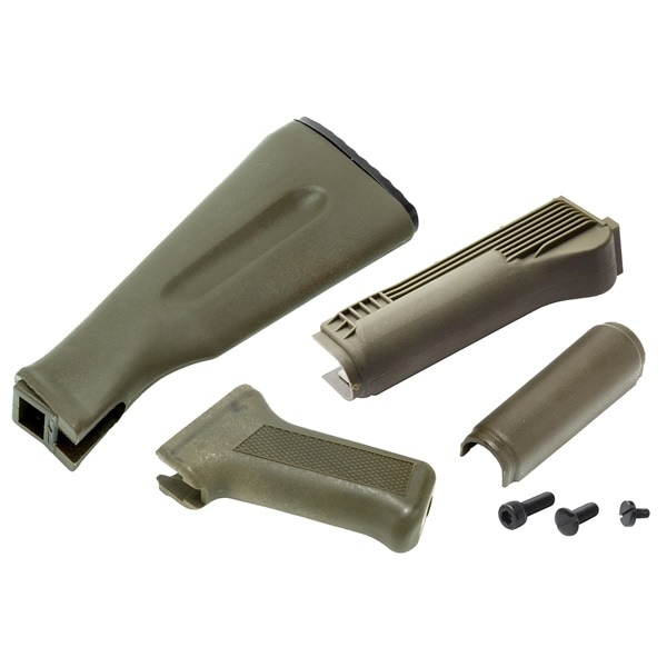 ☆LCT AKMプラスティックハンドガード/ストック/グリップセット-GR