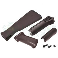 AK 実物 マガジン 電動ガン用 プラム　AK74 マルイ　LCT LCT] AK74シリーズ用 450連 ゼンマイ式マガジン 6L23タイプ プラム