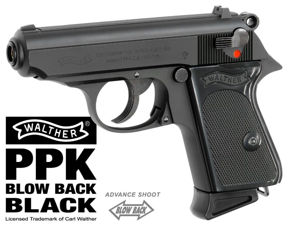 【未使用】マルゼン　ワルサーニューPPK/Sガスブローバック　ブラック MARUZEN（マルゼン） ガスブローバック ワルサー PPK/S ブラック