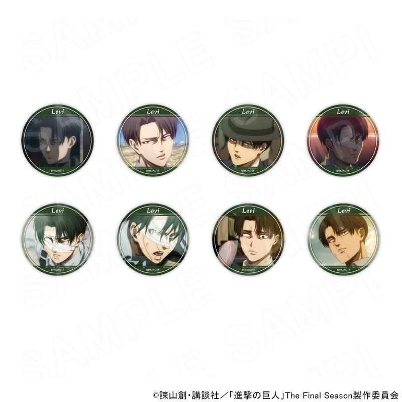 進撃の巨人 進撃の巨人 プリンスホテル リヴァイ 特典 缶バッジ