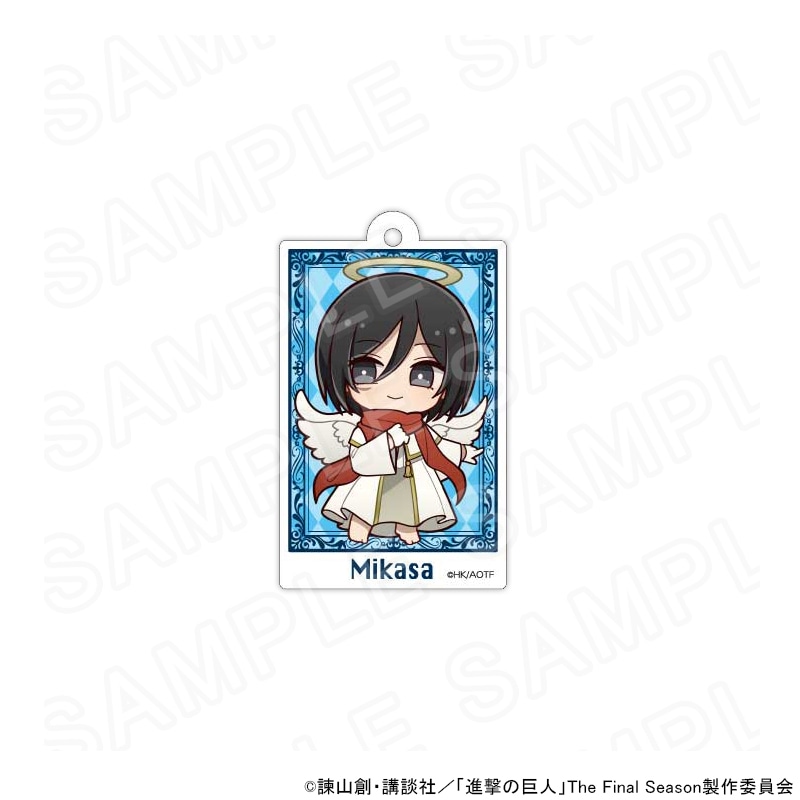 進撃の巨人 ミニキャラアクリルキーホルダー 天使と悪魔Ver. ミカサ