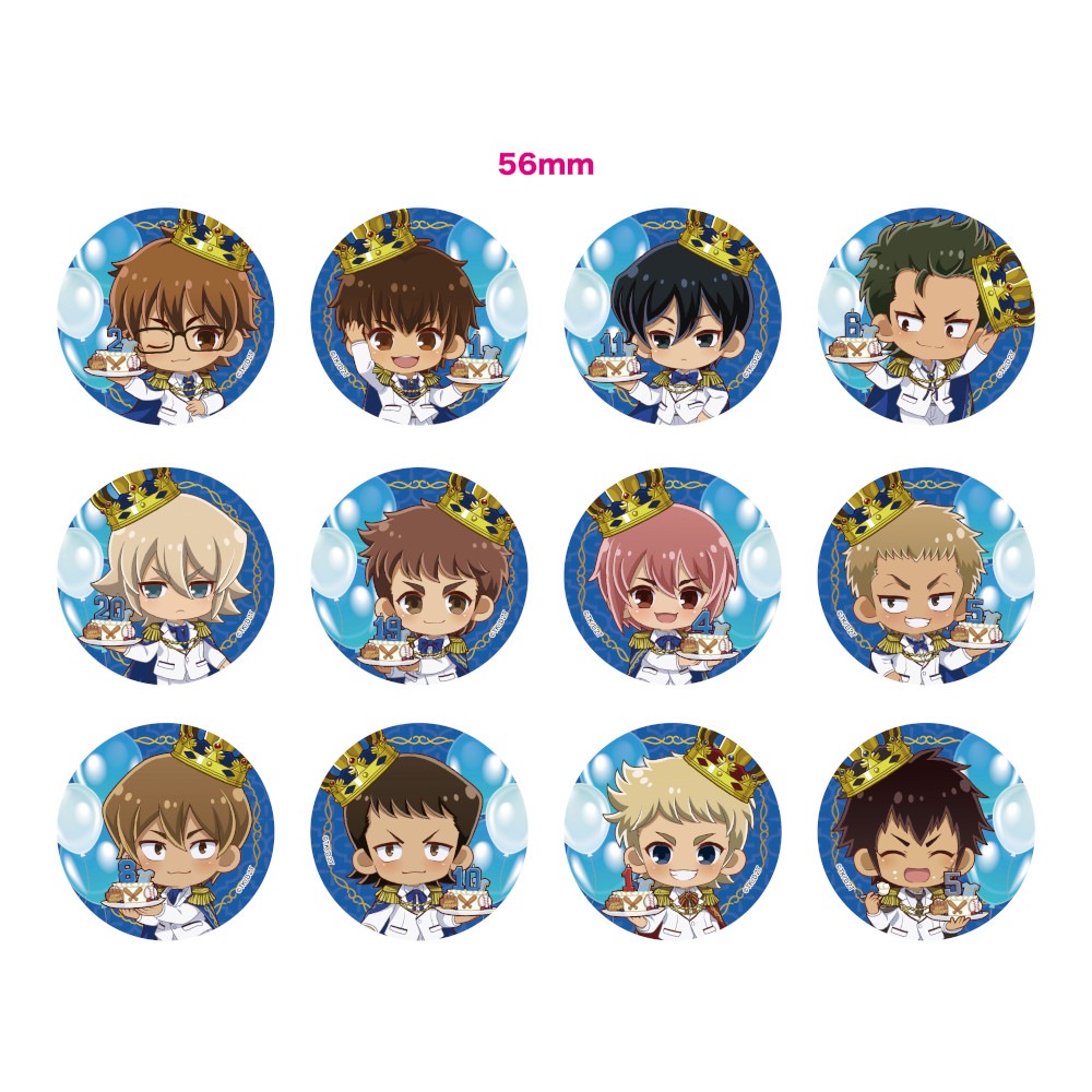 TVアニメ「ダイヤのA actⅡ」ミニキャラ缶バッジ(白王子) ※ブラインド