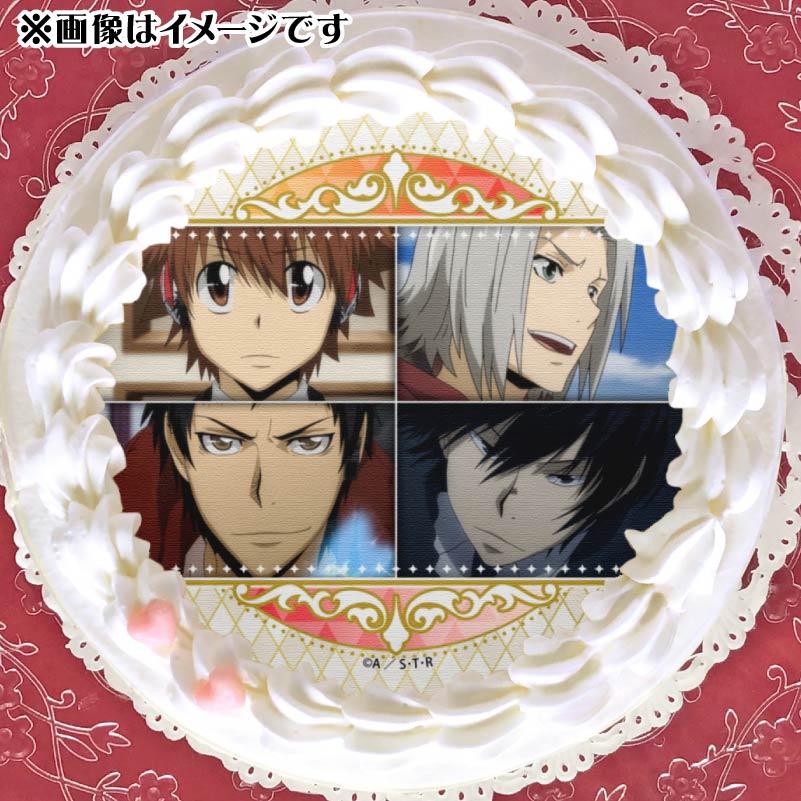 プリケーキ（沢田綱吉＆獄寺隼人＆山本武＆雲雀恭弥）【特典缶バッジ