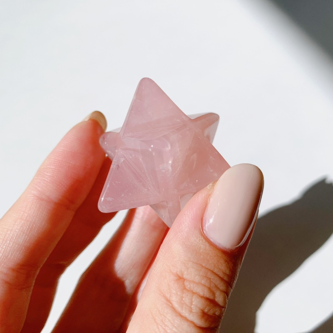 ローズクォーツ マカバスター | マカバスター型 | Crystals by Purely