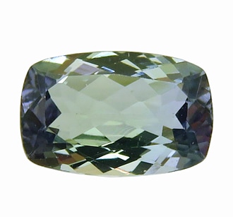 裸石 ルース グリーンゾイサイト 1.26ct クリーン 淡青の多色性