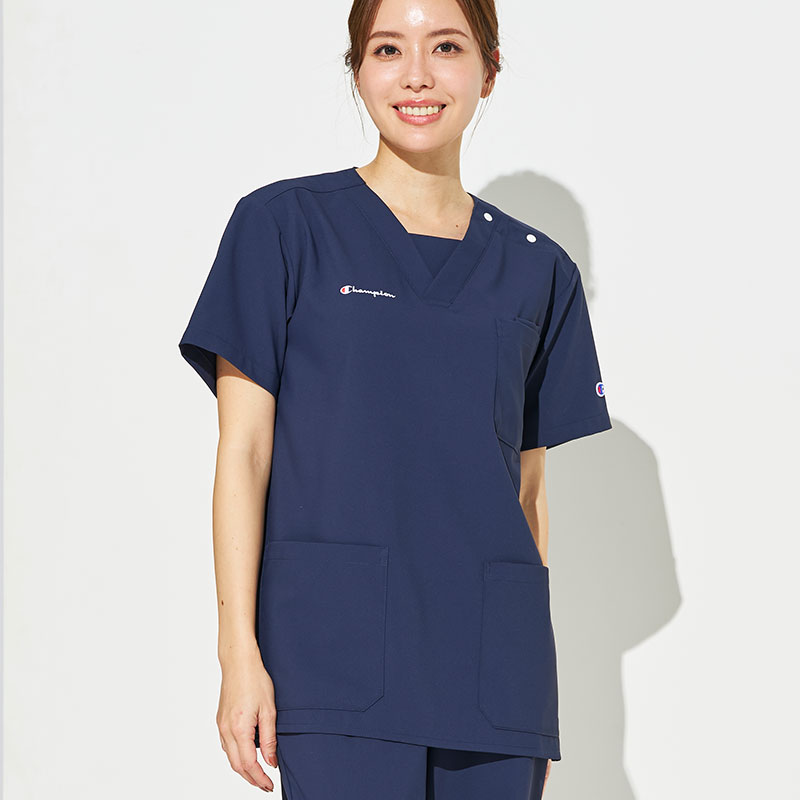 Champion 男女兼用プルオーバースクラブ[ダークネイビー]