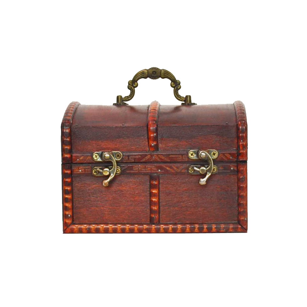 宝箱 アンティーク ブラウン L 収納 おもちゃ ボックス