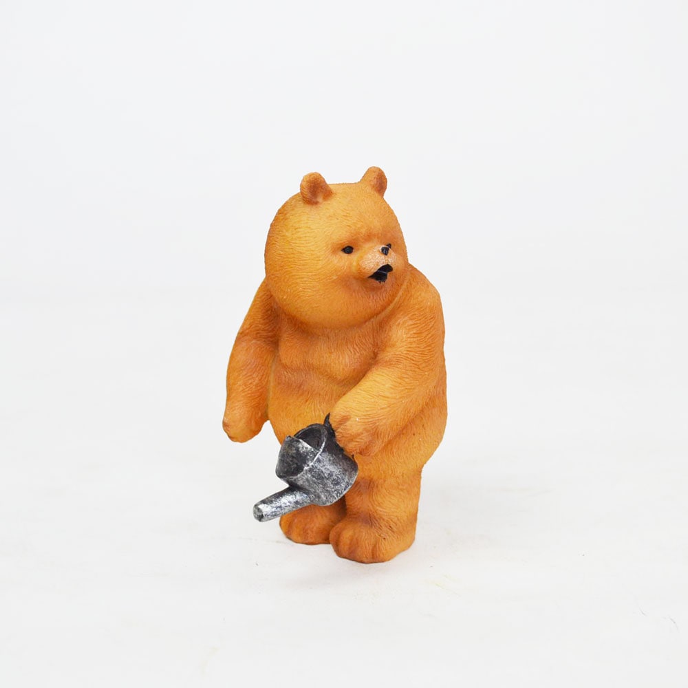 ダッドベア 水やり レジン オブジェ クマ 置物 くま 熊