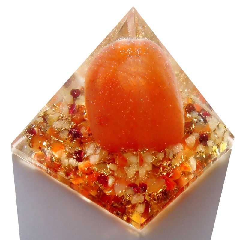 ローズクォーツ ハート型オブジェ《ボヘミアンオルゴナイト