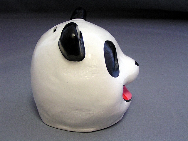 在庫処分価格 かぶり面 貯金箱： パンダ （セール)｜ぱんだグッズ,中国