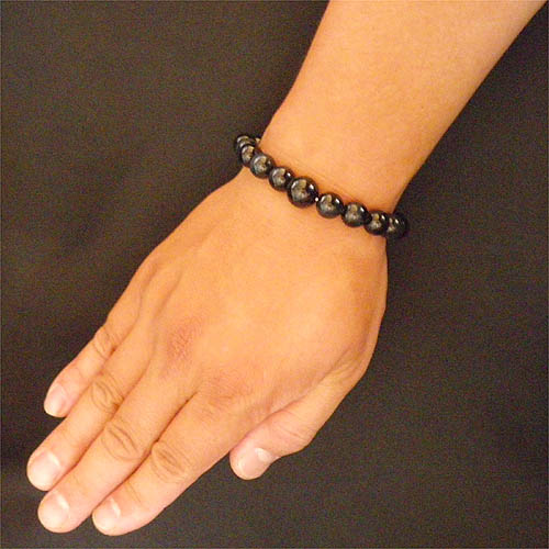 パワーストーンブレスレット・ブルータイガーアイ10mmKP 【内径22cm