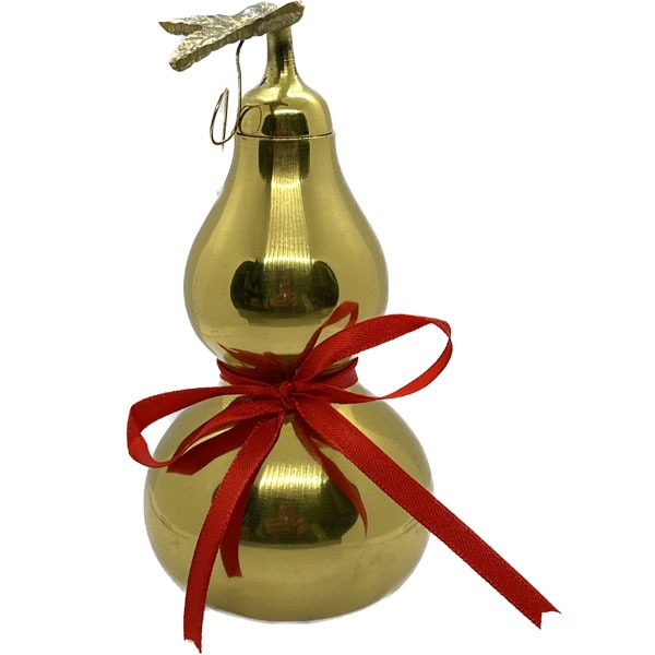 銅製シンプル瓢箪 (ヒョウタン 桃花瓶 葫芦 陰陽) 【送料無料】（沖縄