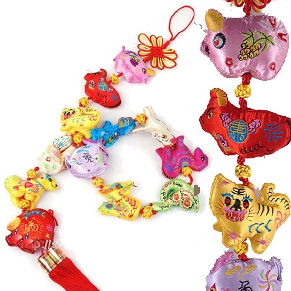 布芸12支飾り【大】 【送料無料】（沖縄別途700円） ｜干支,十二支