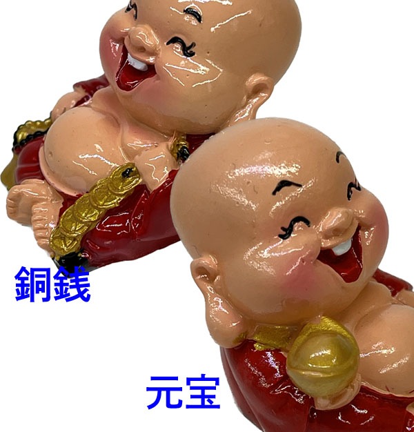 ミニ樹脂笑仏（布袋）ポリ置き物 ｜中国,仏像,神様,開運 ,布袋,置物