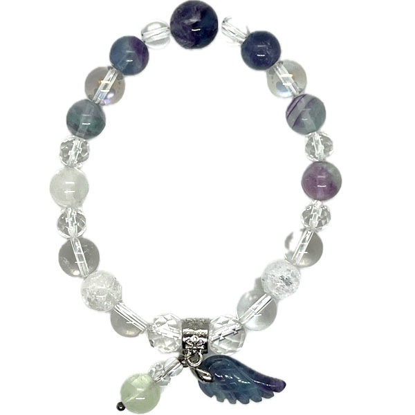 ブレスレット】天使の羽ブレスフローライト ネコポス便なら【送料無料