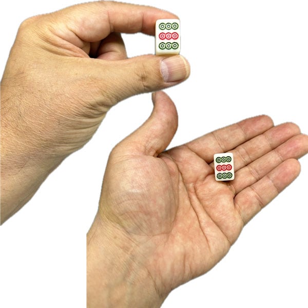 中国麻雀牌セット ミニ サイコロ・専用収納袋付き 点棒なし ネコポス便