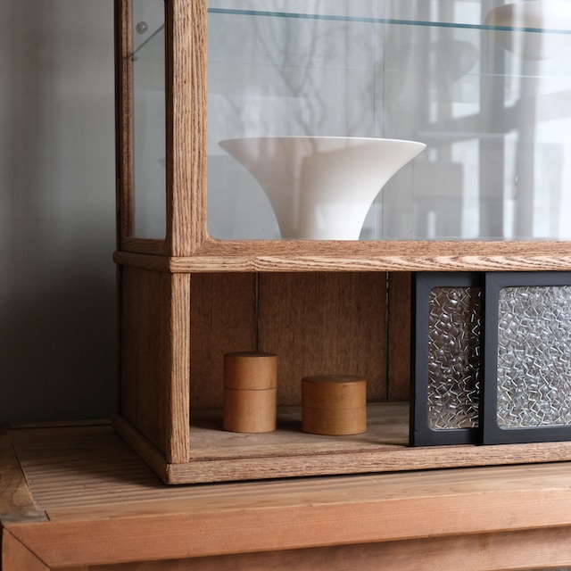 木枠ガラスケース レトロガラス｜古家具,ガラスケース・ショーケース